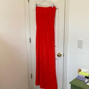 NWOT Offline Strapless Terry Cloth Red Jumper